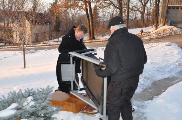 moving the treadmill