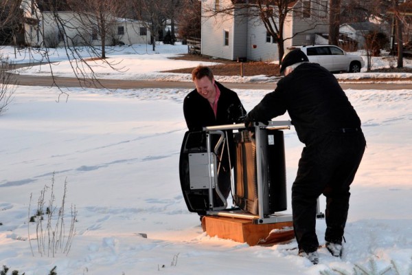 moving the treadmill