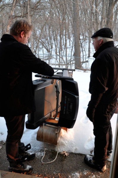 moving the treadmill