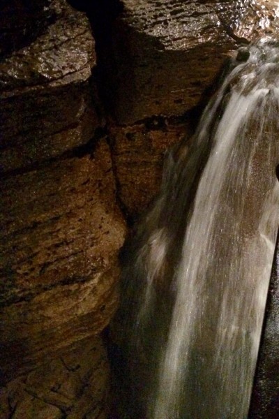 This is but a small part of the 60-foot waterfall.